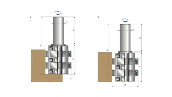 Disposable knives straight router cutter