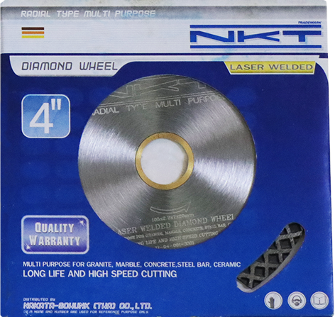 ใบเพชรตัดแห้ง 4" NKT LASER WELDED