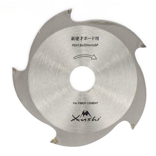 XUSHI ใบเลื่อย TCT คาร์ไบน์ 4นิ้ว 5ฟัน จากประเทศ ญี่ปุ่น ใบเลื่อยฟันเพชร ใบเลื่อยวงเดือนสำหรับตัดไฟเบอร์ซีเมน ตัดแผ่นวงจรไฟฟ้า(PCB) ไม้ฝาเชอร่า