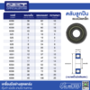 Bearing-ZZ2 ตลับลูกปืน NKT ฝาปิดเหล็ก 2 ข้าง ZZ ครบทุกรุ่น 606–6309